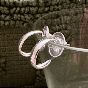 Elegant Silver Hoop Earrings